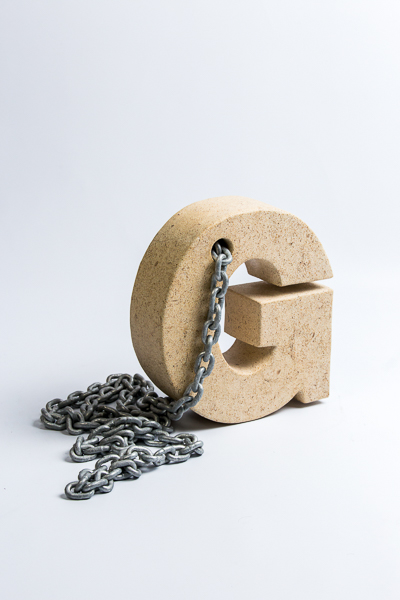 Alphabet Pendant 'G' Sculpture