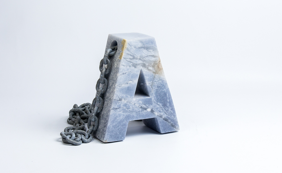 Alphabet Pendant 'A' Sculpture